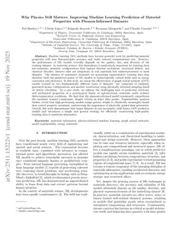 Why Physics Still Matters: Improving Machine Learning Prediction of Material Properties with Phonon-Informed Datasets