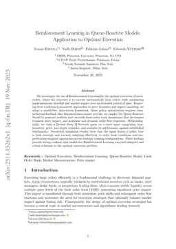 Reinforcement Learning in Queue-Reactive Models: Application to Optimal Execution