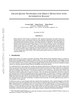 Graph Query Networks for Object Detection with Automotive Radar