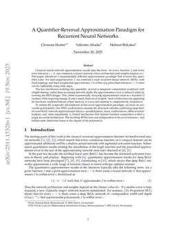 A Quantifier-Reversal Approximation Paradigm for Recurrent Neural Networks