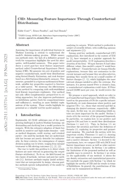 CID: Measuring Feature Importance Through Counterfactual Distributions