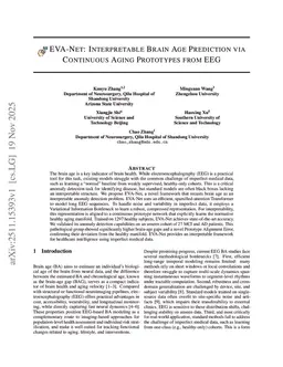 EVA-Net: Interpretable Anomaly Detection for Brain Health via Learning Continuous Aging Prototypes from One-Class EEG Cohorts