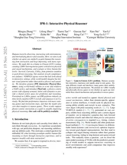 IPR-1: Interactive Physical Reasoner