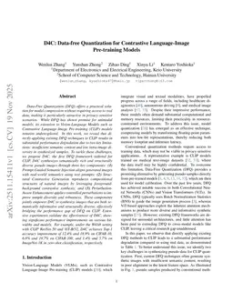 D4C: Data-free Quantization for Contrastive Language-Image Pre-training Models