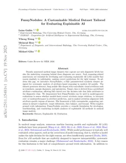 FunnyNodules: A Customizable Medical Dataset Tailored for Evaluating Explainable AI