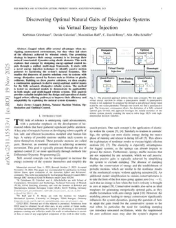 Discovering Optimal Natural Gaits of Dissipative Systems via Virtual Energy Injection