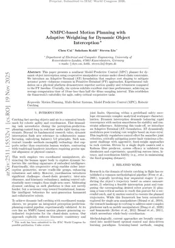 NMPC-based Motion Planning with Adaptive Weighting for Dynamic Object Interception