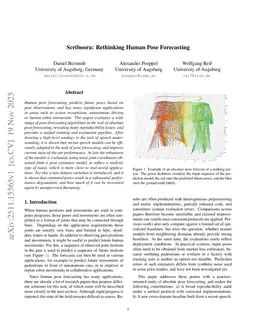 Scriboora: Rethinking Human Pose Forecasting