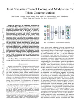 Joint Semantic-Channel Coding and Modulation for Token Communications