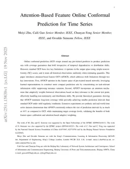 Attention-Based Feature Online Conformal Prediction for Time Series