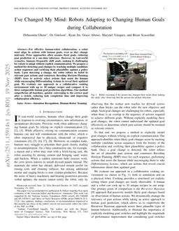 I've Changed My Mind: Robots Adapting to Changing Human Goals during Collaboration