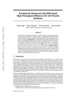 Breaking the Bottleneck with DiffuApriel: High-Throughput Diffusion LMs with Mamba Backbone