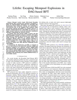 Lifefin: Escaping Mempool Explosions in DAG-based BFT