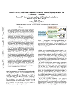 JudgeBoard: Benchmarking and Enhancing Small Language Models for Reasoning Evaluation