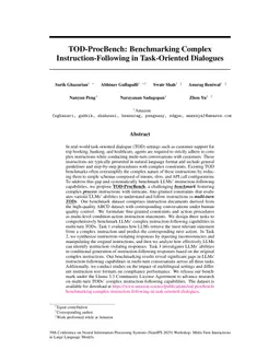 TOD-ProcBench: Benchmarking Complex Instruction-Following in Task-Oriented Dialogues