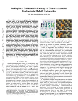 PushingBots: Collaborative Pushing via Neural Accelerated Combinatorial Hybrid Optimization