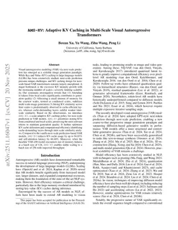 AMS-KV: Adaptive KV Caching in Multi-Scale Visual Autoregressive Transformers