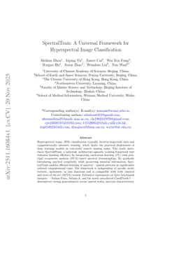 SpectralTrain: A Universal Framework for Hyperspectral Image Classification