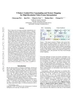 VTinker: Guided Flow Upsampling and Texture Mapping for High-Resolution Video Frame Interpolation