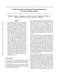 ELPO: Ensemble Learning Based Prompt Optimization for Large Language Models