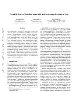 TetraSDF: Precise Mesh Extraction with Multi-resolution Tetrahedral Grid