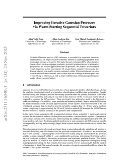 Improving Iterative Gaussian Processes via Warm Starting Sequential Posteriors