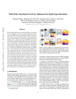 Multi-Order Matching Network for Alignment-Free Depth Super-Resolution