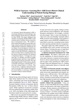 WER is Unaware: Assessing How ASR Errors Distort Clinical Understanding in Patient Facing Dialogue