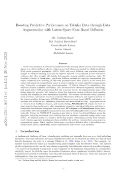 Boosting Predictive Performance on Tabular Data through Data Augmentation with Latent-Space Flow-Based Diffusion