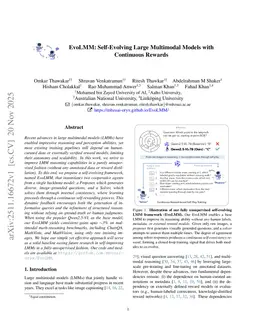 EvoLMM: Self-Evolving Large Multimodal Models with Continuous Rewards