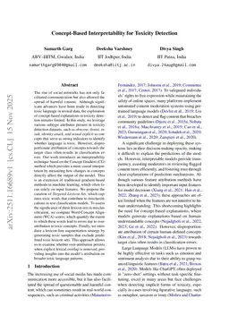 Concept-Based Interpretability for Toxicity Detection