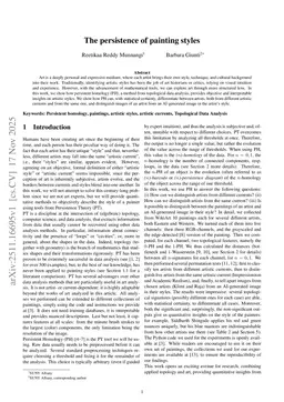 The persistence of painting styles