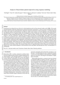 Analysis of heart failure patient trajectories using sequence modeling