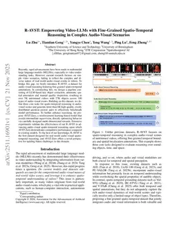 R-AVST: Empowering Video-LLMs with Fine-Grained Spatio-Temporal Reasoning in Complex Audio-Visual Scenarios