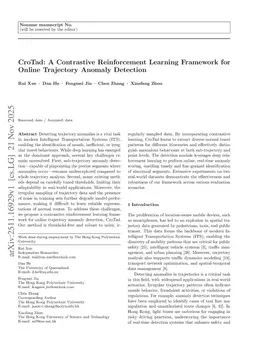CroTad: A Contrastive Reinforcement Learning Framework for Online Trajectory Anomaly Detection