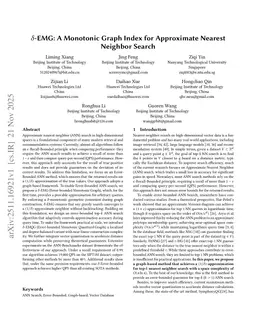 δ-EMG: A Monotonic Graph Index for Approximate Nearest Neighbor Search
