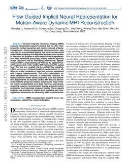 Flow-Guided Implicit Neural Representation for Motion-Aware Dynamic MRI Reconstruction