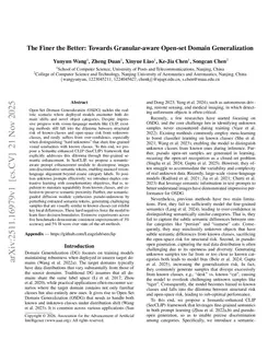 The Finer the Better: Towards Granular-aware Open-set Domain Generalization