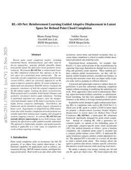 RL-AD-Net: Reinforcement Learning Guided Adaptive Displacement in Latent Space for Refined Point Cloud Completion