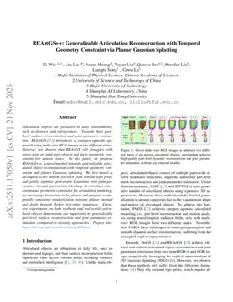 REArtGS++: Generalizable Articulation Reconstruction with Temporal Geometry Constraint via Planar Gaussian Splatting