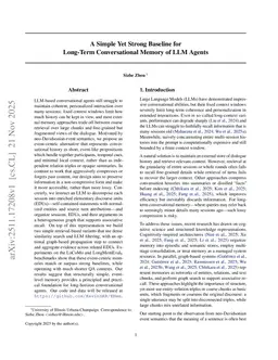 A Simple Yet Strong Baseline for Long-Term Conversational Memory of LLM Agents