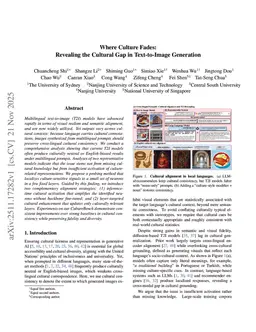 Where Culture Fades: Revealing the Cultural Gap in Text-to-Image Generation