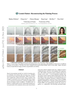 Loomis Painter: Reconstructing the Painting Process