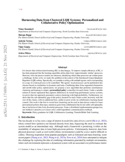Harnessing Data from Clustered LQR Systems: Personalized and Collaborative Policy Optimization