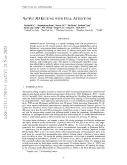 Native 3D Editing with Full Attention