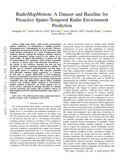 RadioMapMotion: A Dataset and Baseline for Proactive Spatio-Temporal Radio Environment Prediction