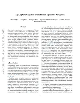 EgoCogNav: Cognition-aware Human Egocentric Navigation