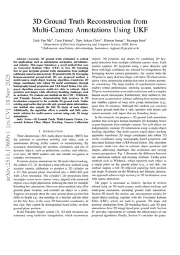 3D Ground Truth Reconstruction from Multi-Camera Annotations Using UKF