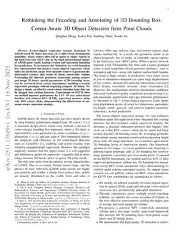 Rethinking the Encoding and Annotating of 3D Bounding Box: Corner-Aware 3D Object Detection from Point Clouds