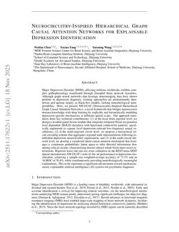Neurocircuitry-Inspired Hierarchical Graph Causal Attention Networks for Explainable Depression Identification